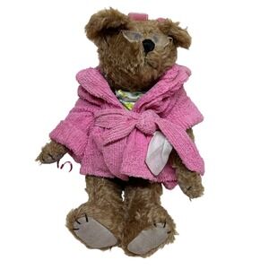 Angel Bear Sweet Daphne Mohair Artist Bear with Robe and Rollers Handmade Vtg